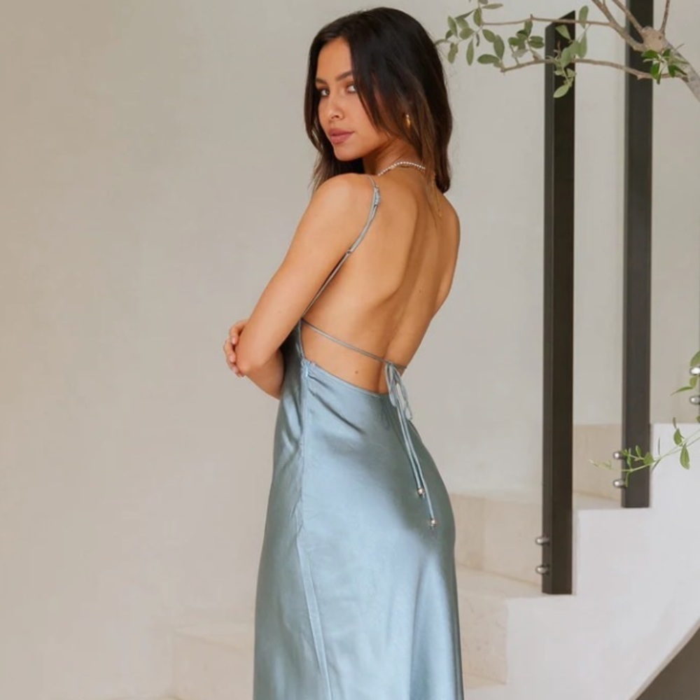Hello Molly No Advice MIDI Dress blue